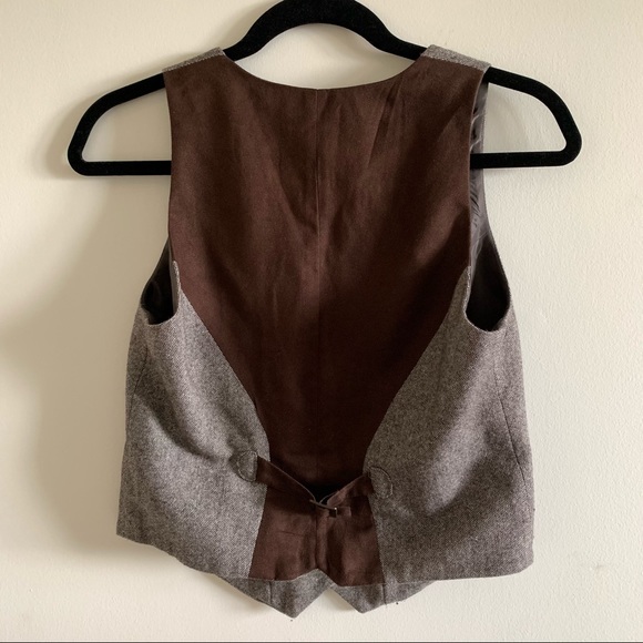 Grey Brown Vest - Picture 4 of 6